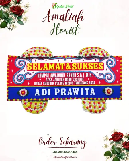 Papan Bunga Ucapan Selamat Kecitran